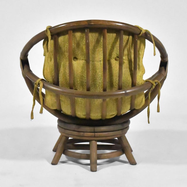 Brown Clarke Casual Rattan Lounge Chair For Sale - Image 8 of 13