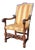 Antique Armchair in Hand-Carved Walnut, 1650 For Sale