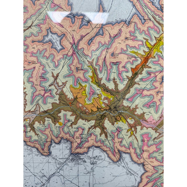 1967, Framed Vintage Preliminary Geologic Map of the Grand Canyon and Vicinity, Arizona For Sale - Image 12 of 12
