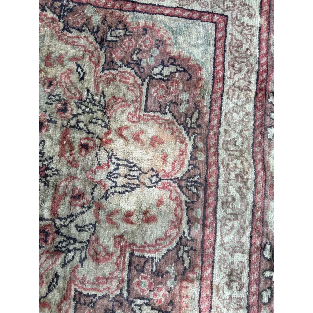 Vintage Turkish Kayseri Rug in Silk, 1960s For Sale - Image 14 of 18