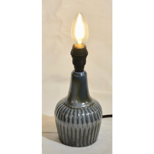 Light Blue Secle Table Lamp For Sale - Image 6 of 7