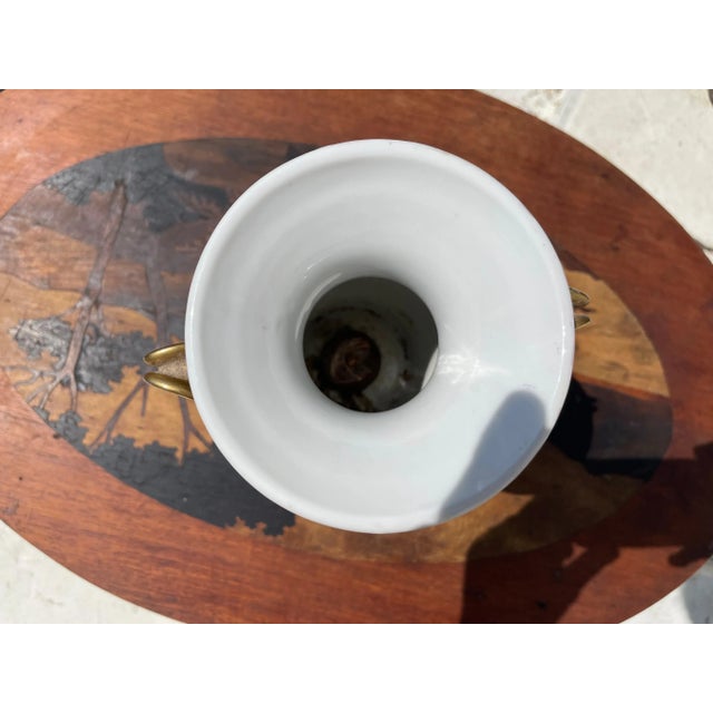 Hand-Painted Ornamented Porcelain Vase by Jacob Petit, 1800s For Sale - Image 6 of 9