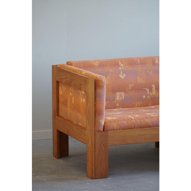 Mid-Century Danish 2-Seater Sofa in Oak attributed to Tage Poulsen, 1960s For Sale - Image 4 of 11