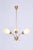 Mid-Century Chandelier in Brass and Frosted Glass, Czech, 1950s For Sale - Image 9 of 12