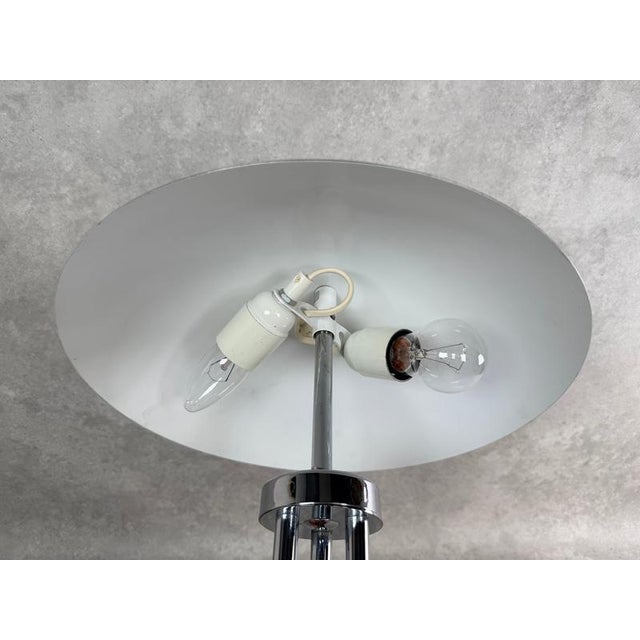 Metal Space Age Chrome Mushroom Table Lamp, 1970s For Sale - Image 7 of 10