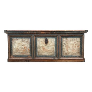 Antique Painted Chest, 1773 For Sale