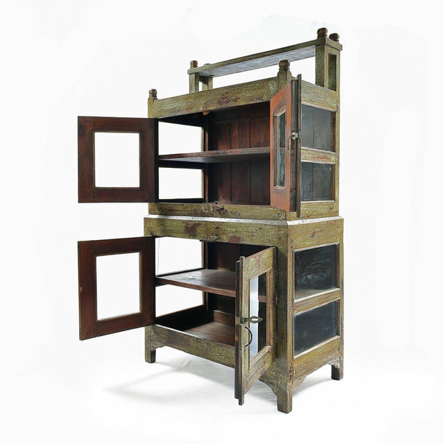 Gray Glass Buffet, 1940s For Sale - Image 8 of 9