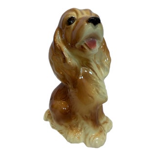 1940s Porcelain Cocher Spaniel Planter For Sale