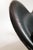 Arne Jacobsen Mid 20th Century Arne Jacobsen Black Leather Egg Chair with Ottoman for Fritz Hansen For Sale - Image 4 of 15