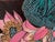 Contemporary Unknown, Chinese Large Modernist Color Painting Asian Dragon Vase, Flowers Textured Paint For Sale - Image 3 of 11