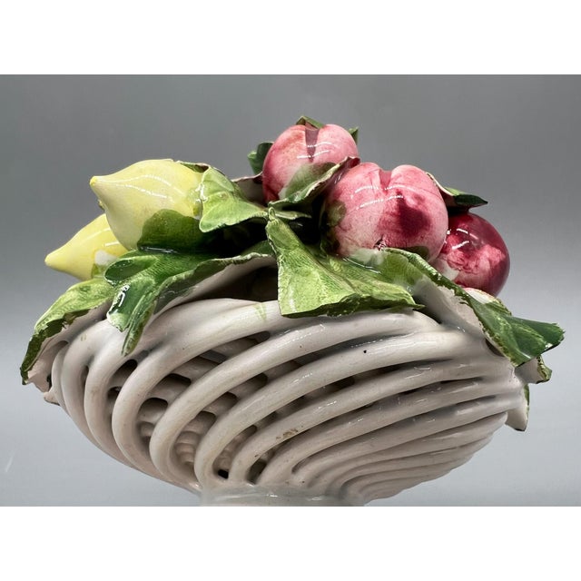 Vintage Italian Majolica Fruit Topiary For Sale - Image 11 of 12