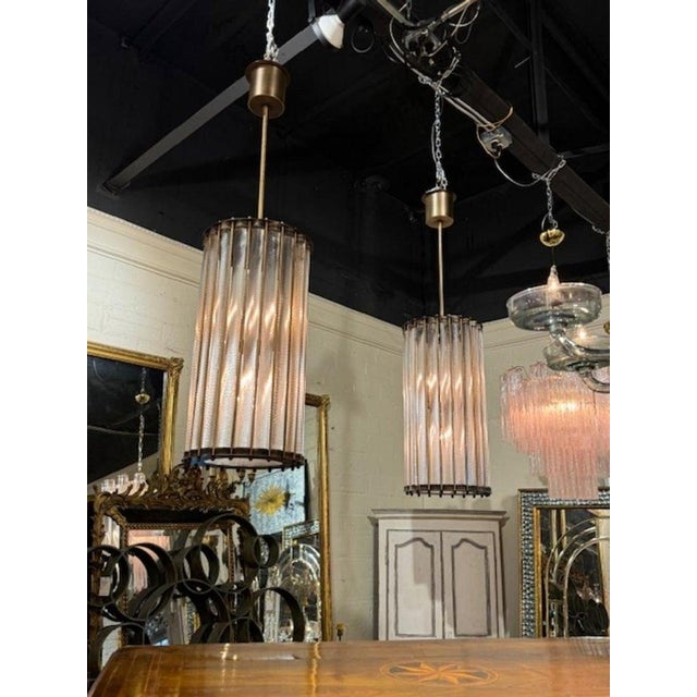 Murano Twist Glass Lanterns For Sale In Dallas - Image 6 of 8