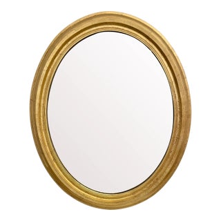 Antique Distressed Gold Gilt Mirror For Sale