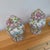 Chinoiserie Pair of Altfield Hong Kong Hand-Painted Chinoiserie Porcelain Ginger Jars, 18” For Sale - Image 3 of 12