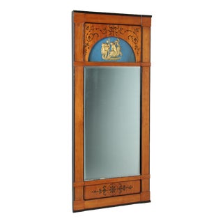 Antique Biedermeier Wall Mirror, 1830s For Sale