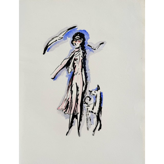 Kees Van Dongen, La Garçonne, 1925, Lithograph Pochoir on Arches Paper For Sale