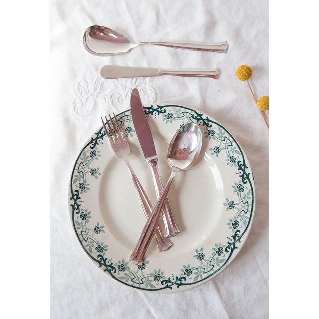 All pieces bear the hallmarks markströms, ex pr, alp, and ns. their size, slightly smaller than standard dinnerware, makes...
