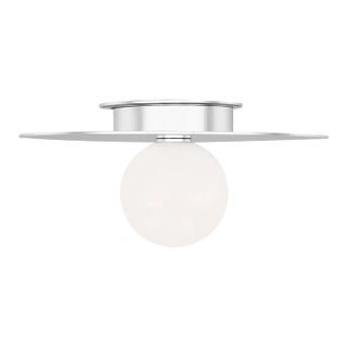 Kelly Wearstler by Visual Comfort Studio Nodes Medium Flush Mount in Polished Nickel For Sale