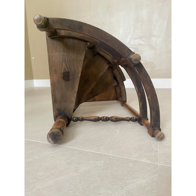 Early 20th Century Antique Italian Spiral Library Steps – Solid Wood – Made in Italy For Sale - Image 5 of 15