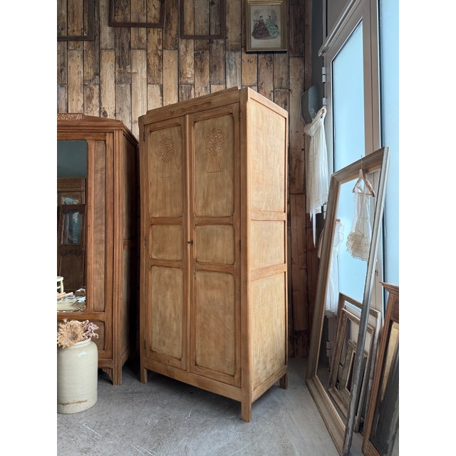 Art Deco Wardrobe with Hanging Space, 1930s For Sale - Image 6 of 12