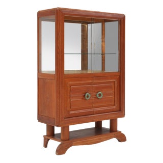 Art Deco Vitrine Cabinet by Gaston Poisson, 1940s For Sale