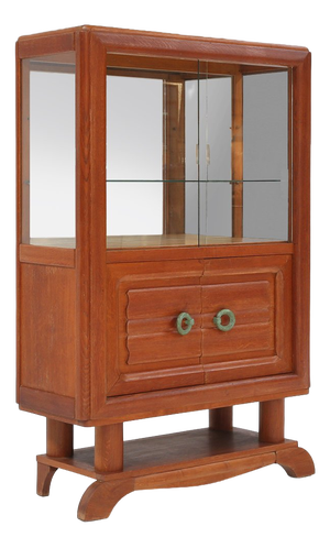 Art Deco Vitrine Cabinet by Gaston Poisson, 1940s