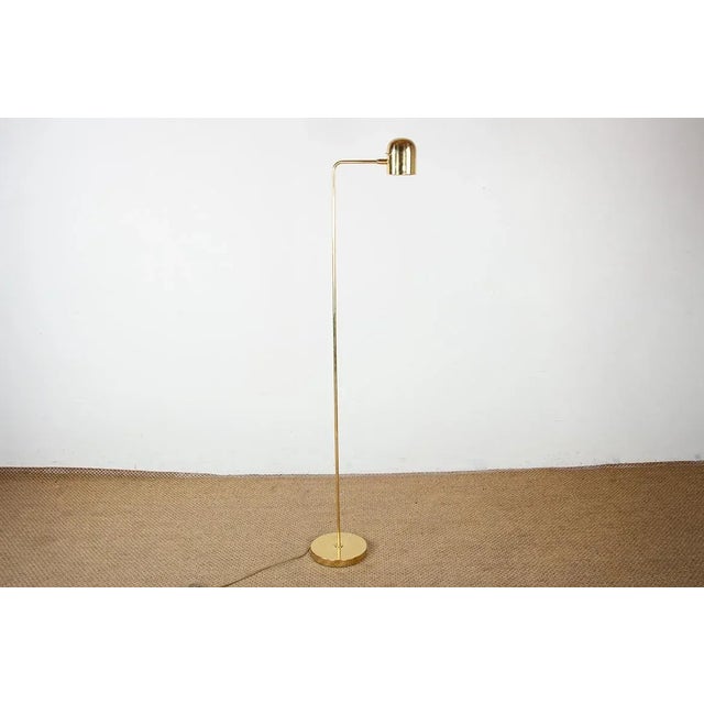 Swedish Brass Floor Lamp from Bergboms, 1960s For Sale - Image 6 of 13