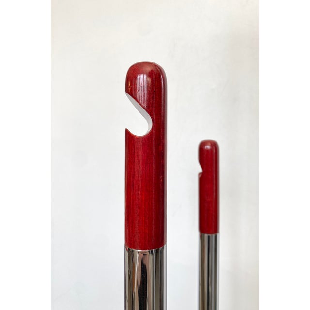 Space Age Chrome Coat Stand, Italy, 1970s For Sale - Image 11 of 12