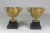 Metal Circa 1830 Pompeii Inspired Decorated Urns of Gilt Bronze-Vine Leaves on Stone Bases- A Pair For Sale - Image 7 of 9