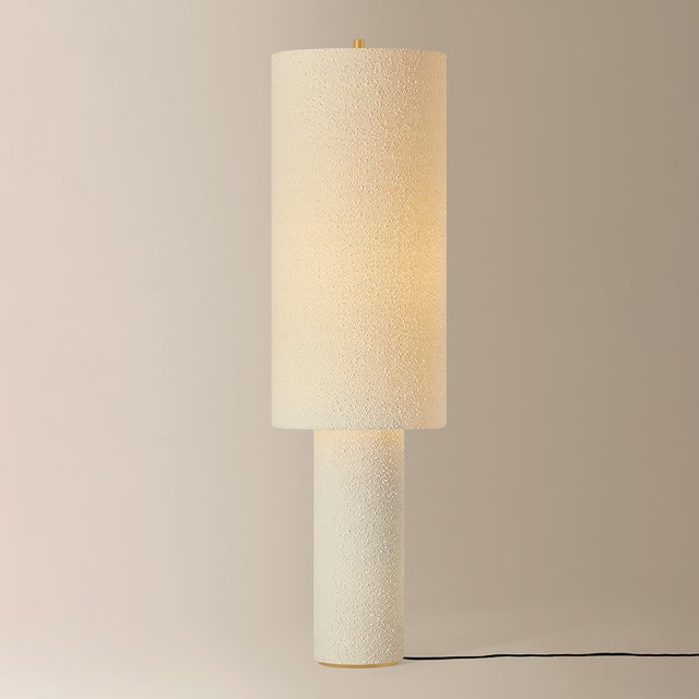 Textile Mitzi Sam 15 in. 1 Light Floor Lamp in Aged Brass Finish For Sale - Image 7 of 14