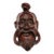 Vintage Chinese Hand-Carved Hardwood Smiling Sage Elder Wall Mask For Sale