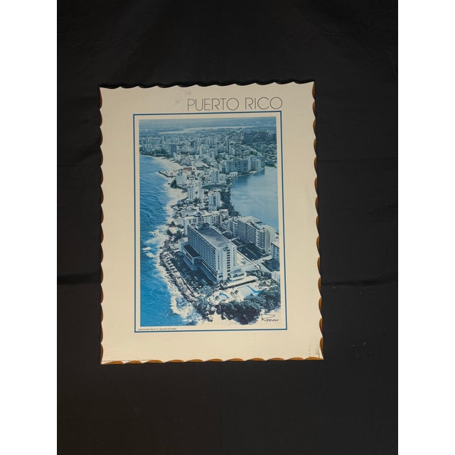 2020s Blue Puerto Rico Coastal Cityscape Wall Art For Sale - Image 5 of 7