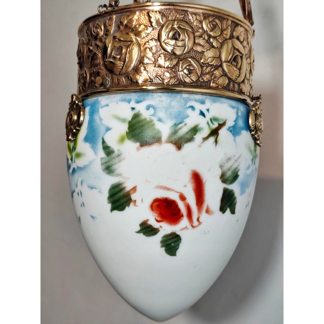 Art Nouveau Pendant Lamp, Spain, 1930s For Sale - Image 10 of 17