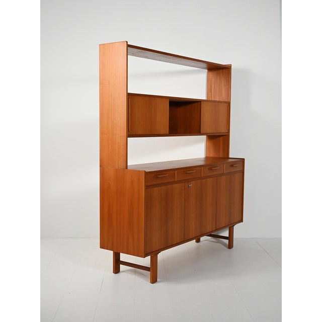 Sideboard with Teak Bookcase, 1960s For Sale - Image 6 of 11