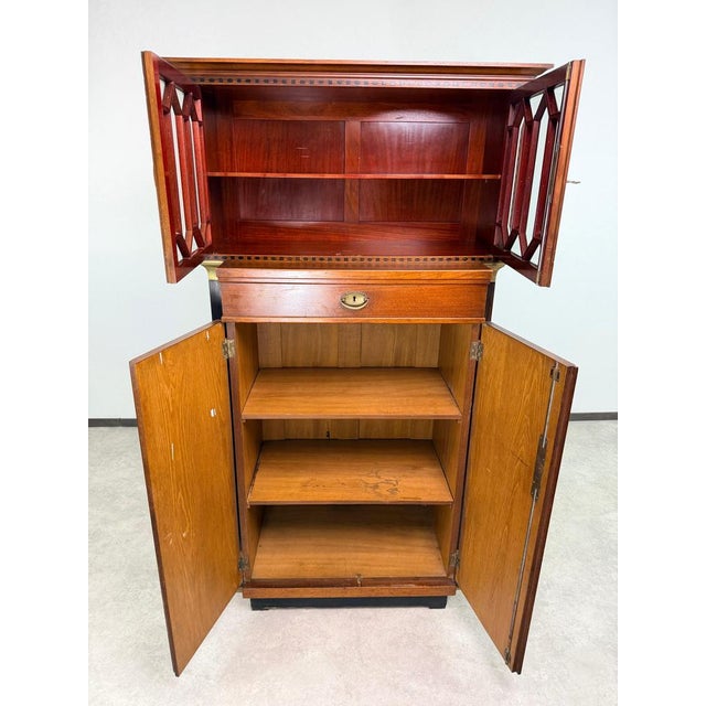 Secessionist Geometric Vitrine Cabinet from August Ungethüm, 1890s For Sale - Image 14 of 18