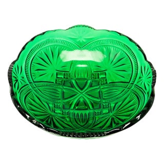 Art Nouveau Polish Bowl by Ząbkowice Glassworks, 1920s For Sale