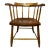 Early 20th Century Barrel Backed Wooden Pub Chair For Sale