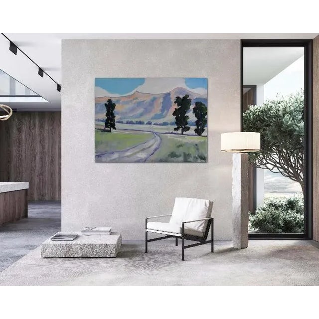 Modern Impressionist Landscape (Large Oil Painting) For Sale - Image 10 of 12