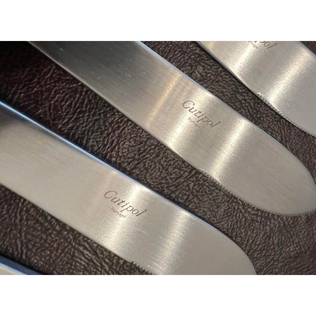 Cutipol Vario Brushed Stainless Steel 18/10 Flatware Set, Service for 12 Rare - 64 Pieces For Sale - Image 10 of 10