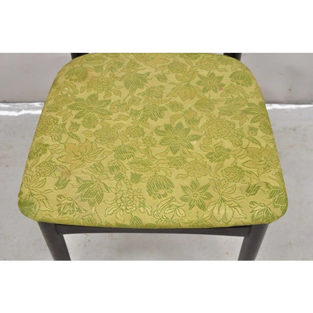 Dyrlund Rosewood Mid Century Danish Modern Curved Back Dining Side Chair For Sale - Image 11 of 12