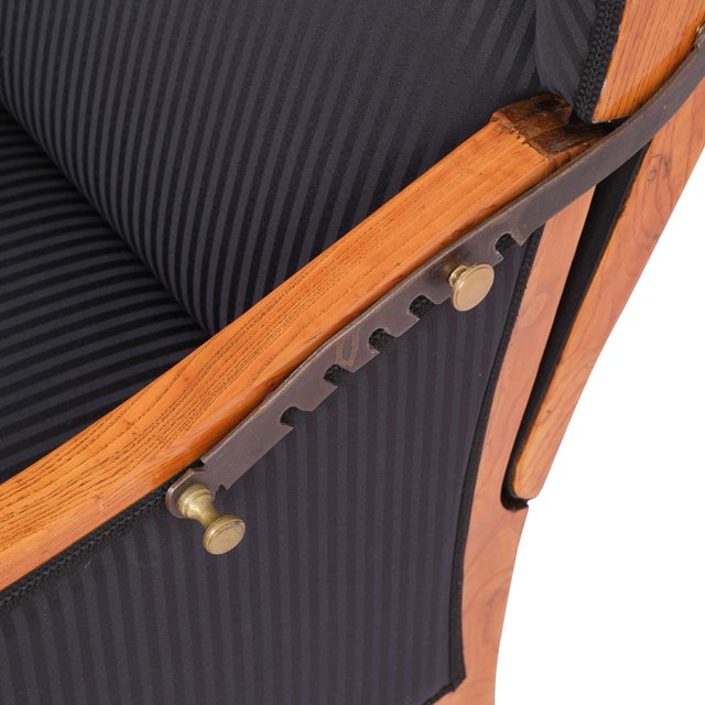 Biedermeier Wingback Chair in Ash, 1820 For Sale - Image 11 of 13