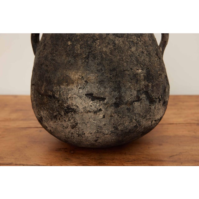 Ceramic Vintage Small Black Olive Pot For Sale - Image 7 of 11
