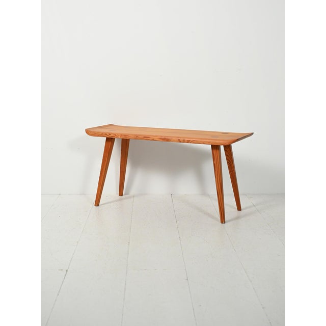 Pine Bench attributed to Carl Malmsten for Visingsö, 1930s For Sale - Image 3 of 9