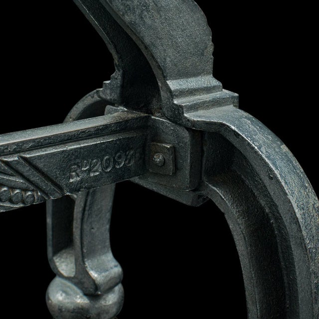 1880s Antique Victorian English Decorative Firedogs For Sale - Image 12 of 12