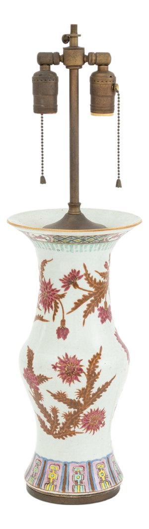 Chinese Porcelain Vase Mounted as a Table Lamp