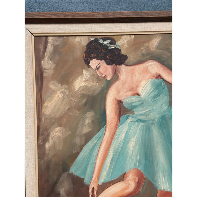Leif Alring, Ballerina, 1960s, Oil on Canvas, Framed For Sale - Image 12 of 17