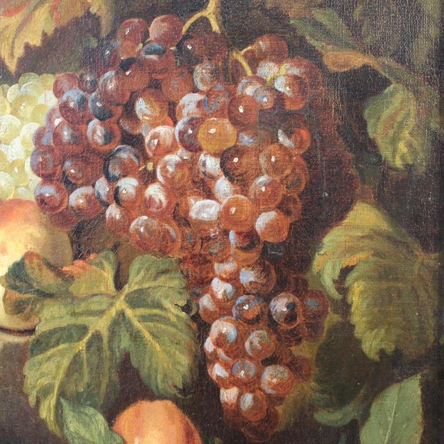 Italian Artist, Still Life with Fruit, 1670, Oil on Canvas, Framed For Sale - Image 14 of 16