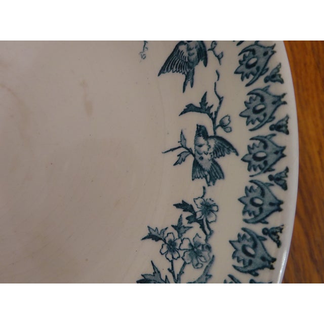 Large Terre De Fer Compote Dish by HB&Cie, 1890s For Sale - Image 11 of 18