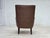 Danish Armchair in Brown Furniture Leather, 1970s For Sale - Image 12 of 18