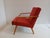 Red Lounge Chair by Mier Topolcany, 1960s For Sale - Image 8 of 17